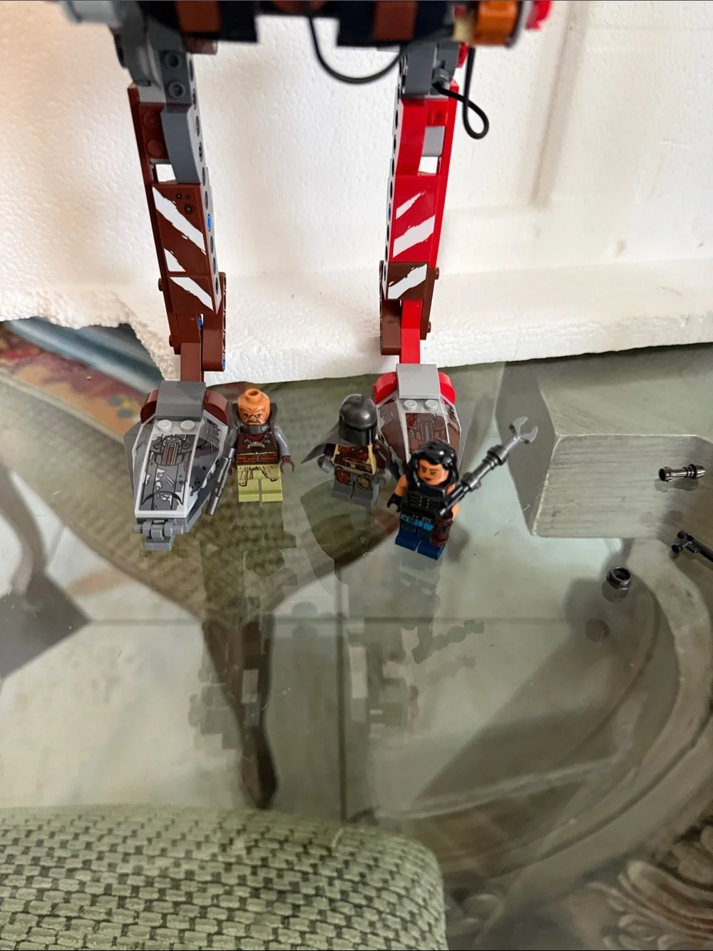 Lego Star Wars Gray & Red AT-ST Walker Building Set Man